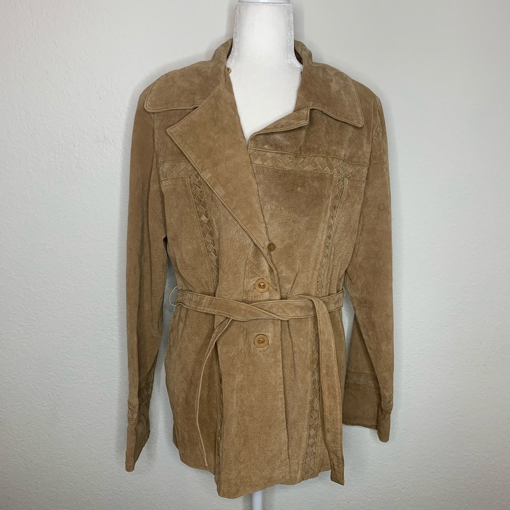 BKE Leather Pea Coat